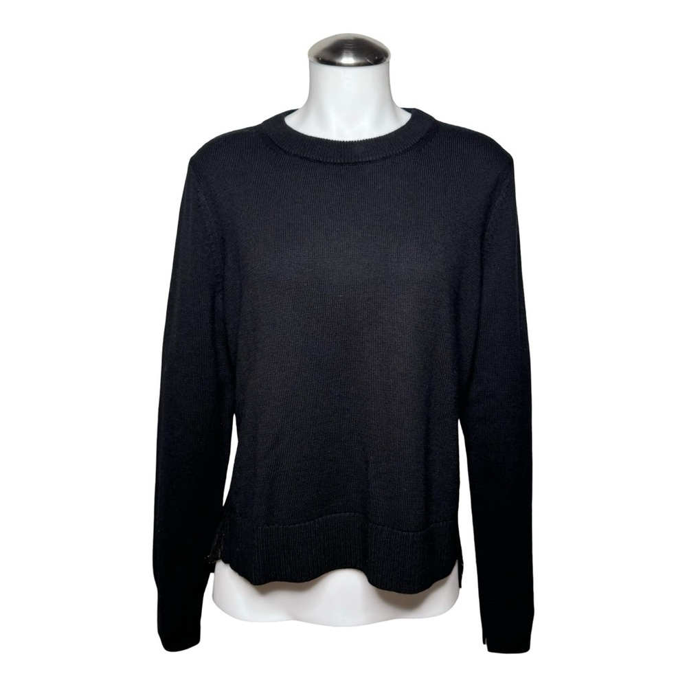 $375 NWT VERONICA BEARD Concord Sweater Sz L Black